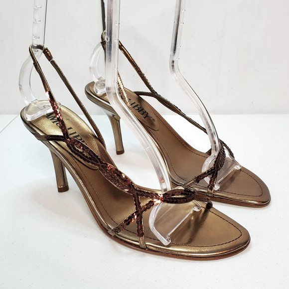 Sam & Libby Shoes - Sam & Libby Sequin Slingback Leather Formal Sandal